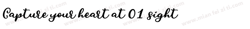 Capture your heart at 01 sight字体转换